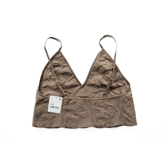 NWT Free People Candy Seamless Bra in Sand Sz Med/Lrg - Picture 9 of 16
